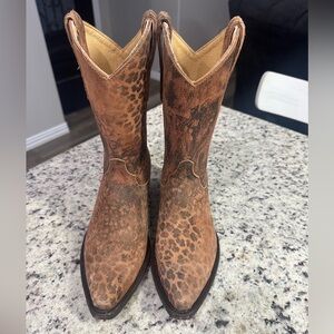 Old Gringo Leopard Print Cowgirl Boots NEW 7.5